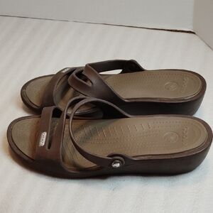 Crocs Women's Brown Sandals Size 9